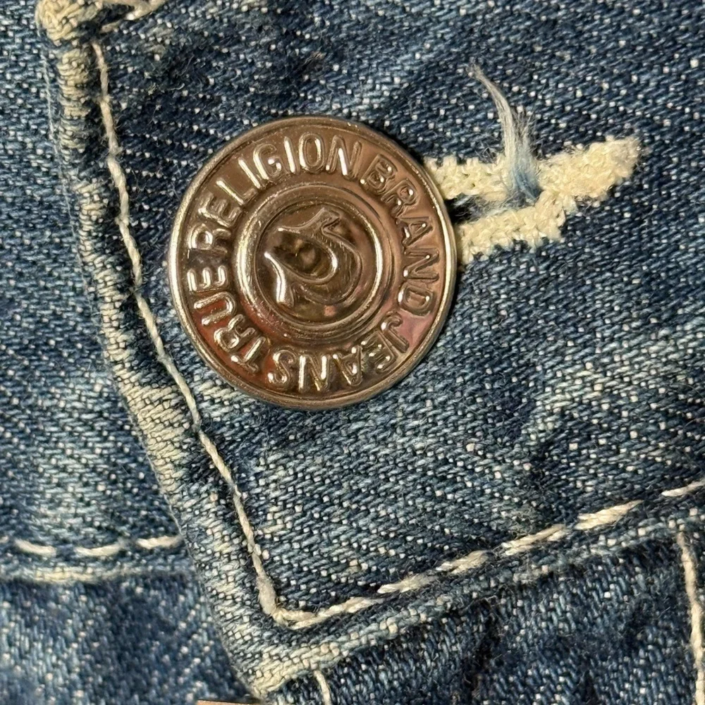 True Religion Fashion For The Senses Ricky‎ Flap Straight Mens Sz 36 Med. Wash